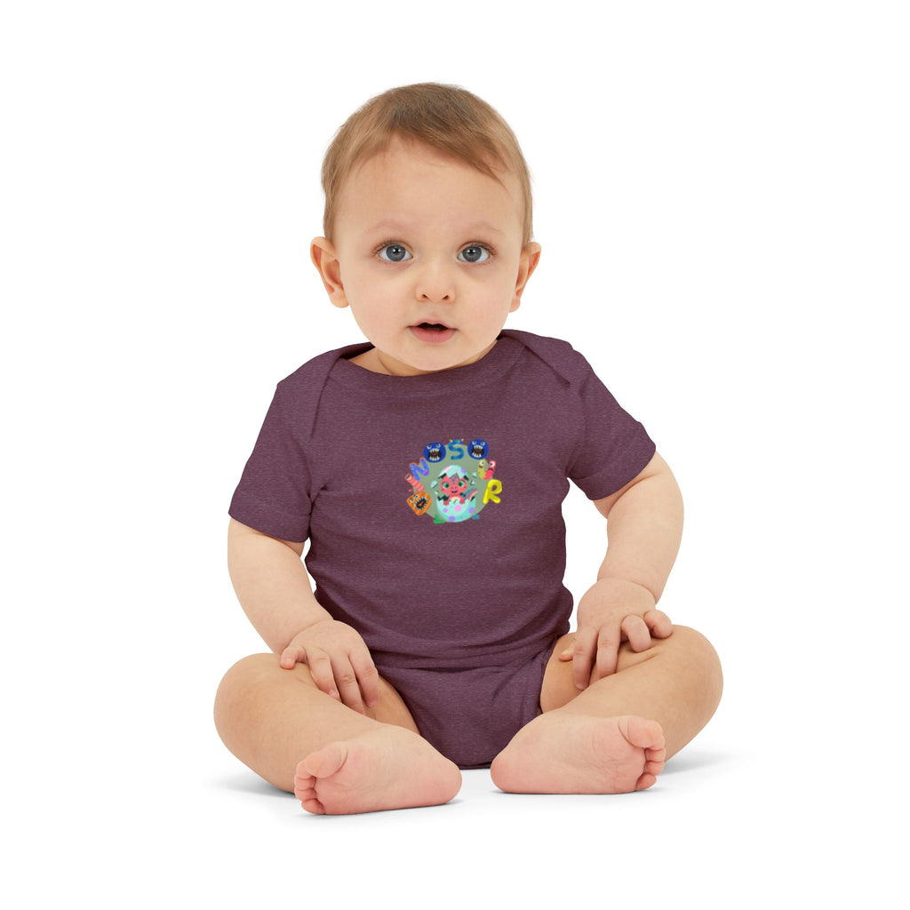 Cute Ocean Friends Baby Bodysuit — "See You" Infant One-Piece