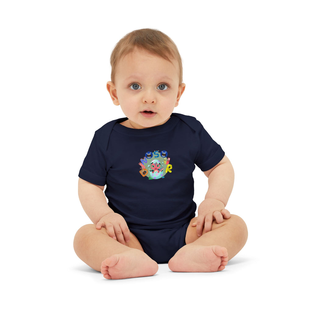 Cute Ocean Friends Baby Bodysuit — "See You" Infant One-Piece