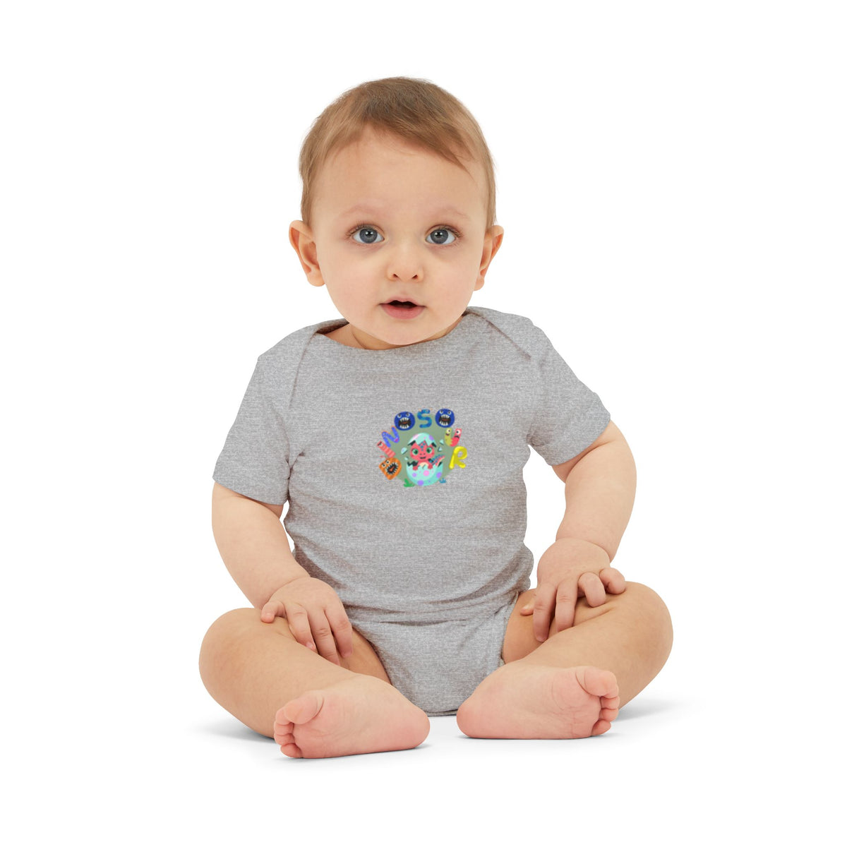 Cute Ocean Friends Baby Bodysuit — "See You" Infant One-Piece