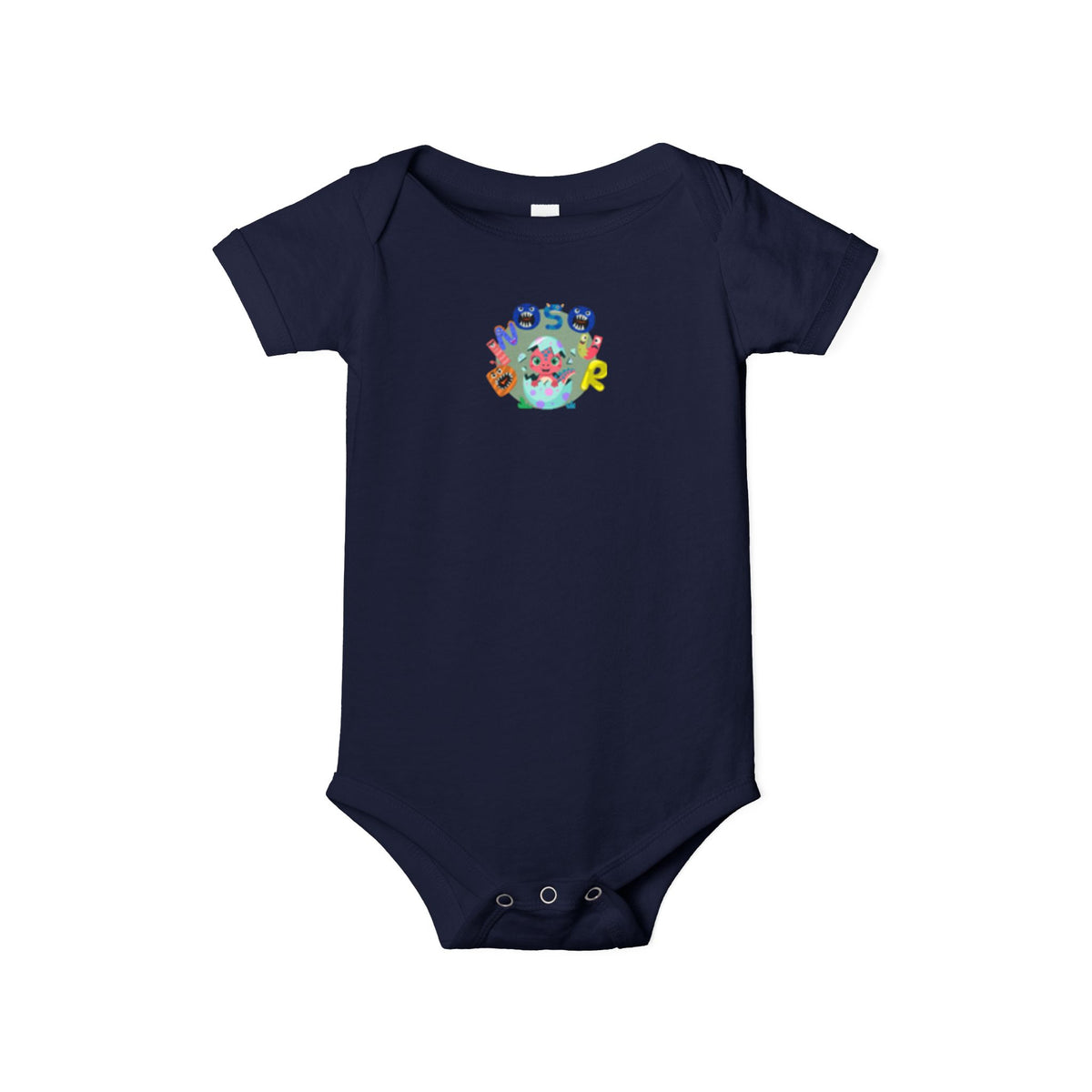 Cute Ocean Friends Baby Bodysuit — "See You" Infant One-Piece