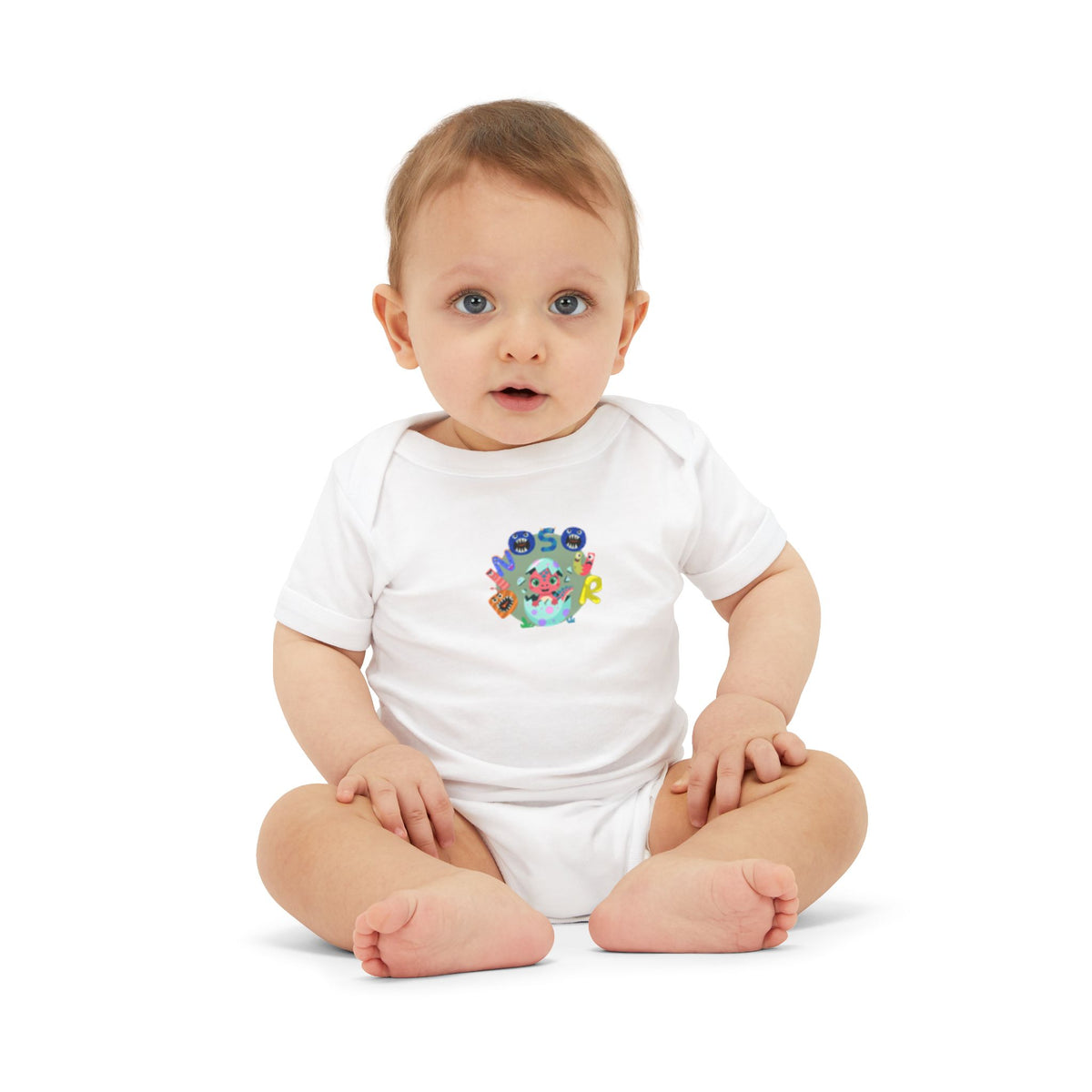 Cute Ocean Friends Baby Bodysuit — "See You" Infant One-Piece