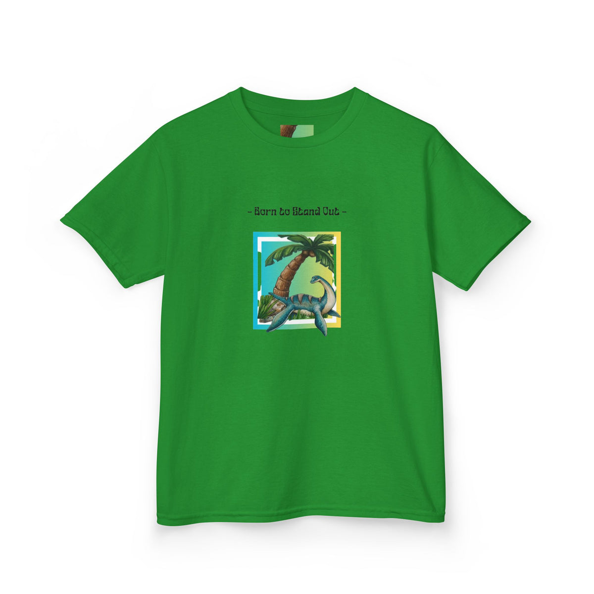 Kids Dinosaur T-Shirt — "Born to Roar" Tropical Dino Tee