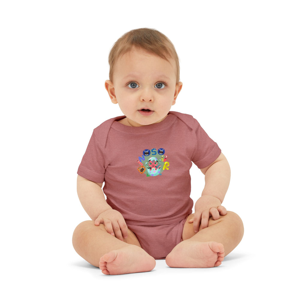 Cute Ocean Friends Baby Bodysuit — "See You" Infant One-Piece