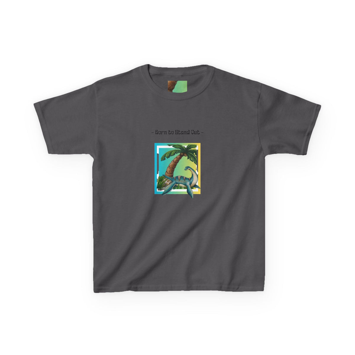 Kids Dinosaur T-Shirt — "Born to Roar" Tropical Dino Tee